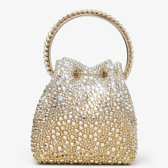 Jimmy Choo Bon Bon Gold & Silver Crystal Shoulder Bag - Picture 7 of 16